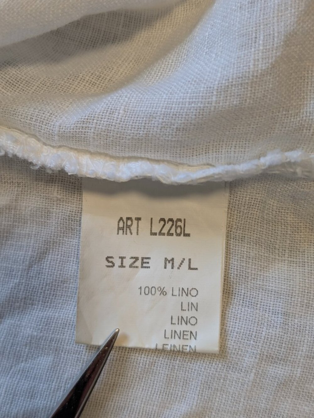 Italian Positano Linen Embroidered Mini Dress Blue White Tiered Resort Beachy L - Picture 9 of 12